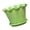6.3 Inch, variant on 6.3-Inch Green Ruffled Resin Planter, Wavy Scalloped Flower Pot with Drainage Hole and Saucer for Indoor Houseplants, 1-Pack