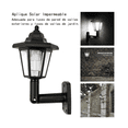thumbnail image 2 of 2 Piezas Lámparas Español Led Solar Farol Pared Belug Negro, 2 of 5