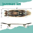 thumbnail image 2 of 31'' Complete Skateboard 7 Layer Canadian Maple Double Kick Deck Skateboards Tiger watercolor painting Skate Board for Beginner Adult Gifts, 2 of 5