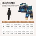 thumbnail image 4 of Lsque Sunshine Underwater Sand Turtle Pattern Long Sleeve Pajama Set for Women - Soft 2-Piece Sleepwear and Loungewear Set with Pockets, Comfy Nightwear-X-Large, 4 of 7
