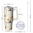 thumbnail image 2 of 30oz Halloween Tumbler with Handle, Haunted Bat Skeleton | Print | Halloween Gifts for Family & Friends | with Lids and Straws | Stainless Steel Insulated | Travel Coffee Mug, 2 of 5