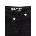 thumbnail image 3 of Wonder Nation Girls Crossover Waist Wide Leg Jeans, Sizes 5-18, 3 of 5