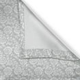 thumbnail image 4 of Ambesonne Grey Valance Pack of 2, Vintage Style White Roses, 42"X18", Grey White, 4 of 5