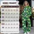 thumbnail image 7 of Xixirimido Green Shamrock Print Lounge Sets for Women Sweatsuits for Fall Winter 2 Piece Outfits Long Sleeve Sweatshirt Wide Leg Sweatpants Tracksuit Matching Set, Small, 7 of 7