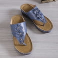 thumbnail image 4 of Cameland Women's Plus-size Solid Color Flower Casual Comfortable Lunge Sandals, 4 of 8