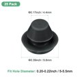 thumbnail image 3 of Uxcell 25 Paquetes Tapones de Silicona, Tapones de Agujeros de Bloqueo a Presión para Agujeros de 5-5.5mm, Tapones de Goma para Agujeros Redondos, Tapones de Sellado Impermeables [Negro], 3 of 7