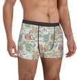 thumbnail image 4 of Salouo Cute Owl Print Men's Boxer Briefs,Breathable Underwear Elastic Waistband Briefs for Men -Large, 4 of 8
