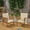 Grey+Cream, variant on Outdoor Club Chairs, Set of 2 Acacia Wood Patio Chairs With Waterproof Cushions, Hand Crafted Deep Seat Design For Backyard Terrace, Gray Cream