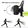 thumbnail image 2 of Luz de carrera, luz de carrera LED recargable por USB, luz de pecho ajustable de 120°, 500 lúmenes, luz de carrera con tiras reflectantes para trotar, caminar, deportes al aire libre esquí esquí Gafas de esquí, 2 of 5