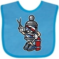 thumbnail image 3 of Inktastic Barber Skater Boys or Girls Baby Bib, 3 of 4
