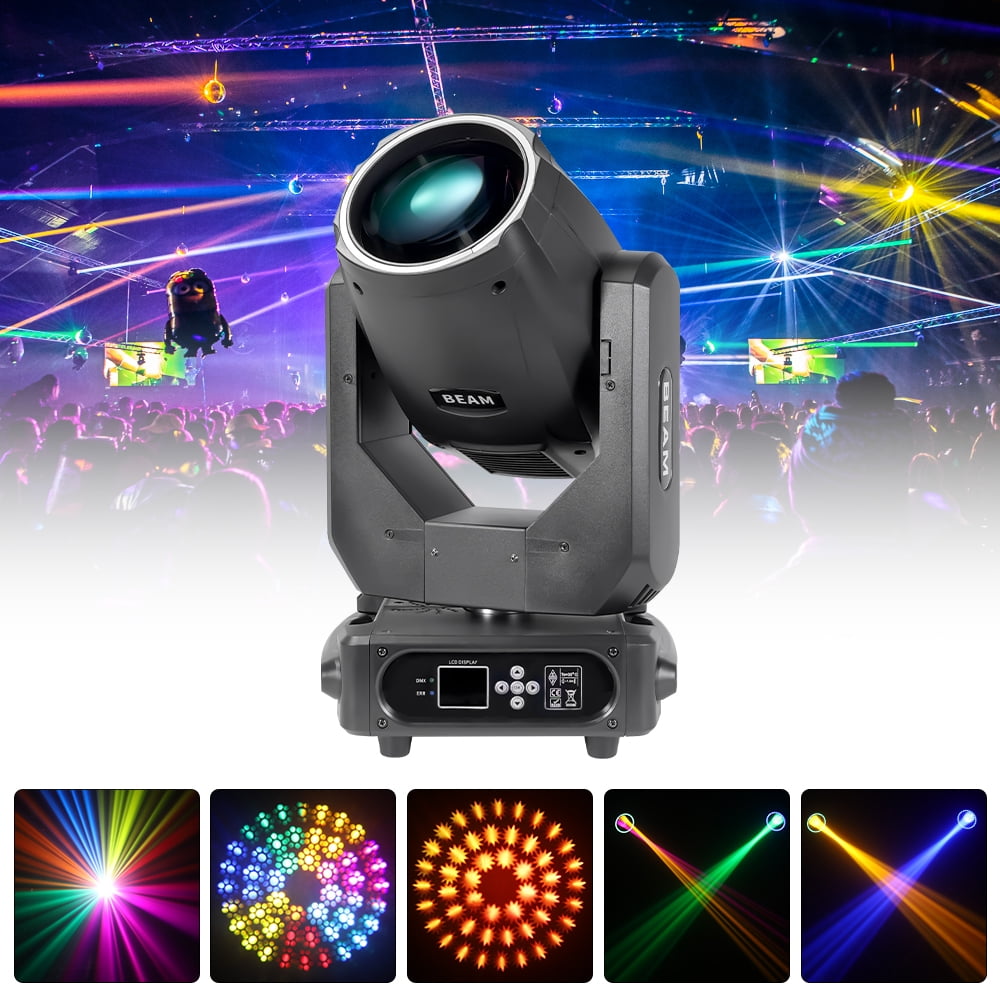 2PCS Beam 7R 230W Moving Head Light Halo Stage Light Effect DMX 512 for Disco Bar W/Case