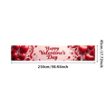 thumbnail image 1 of Valentine's Day Banner Heart Balloons Pink Roses Gift Box Backdrop Party Supplies Photography Props Romantic Decorations Festive Décor Background, 1 of 4