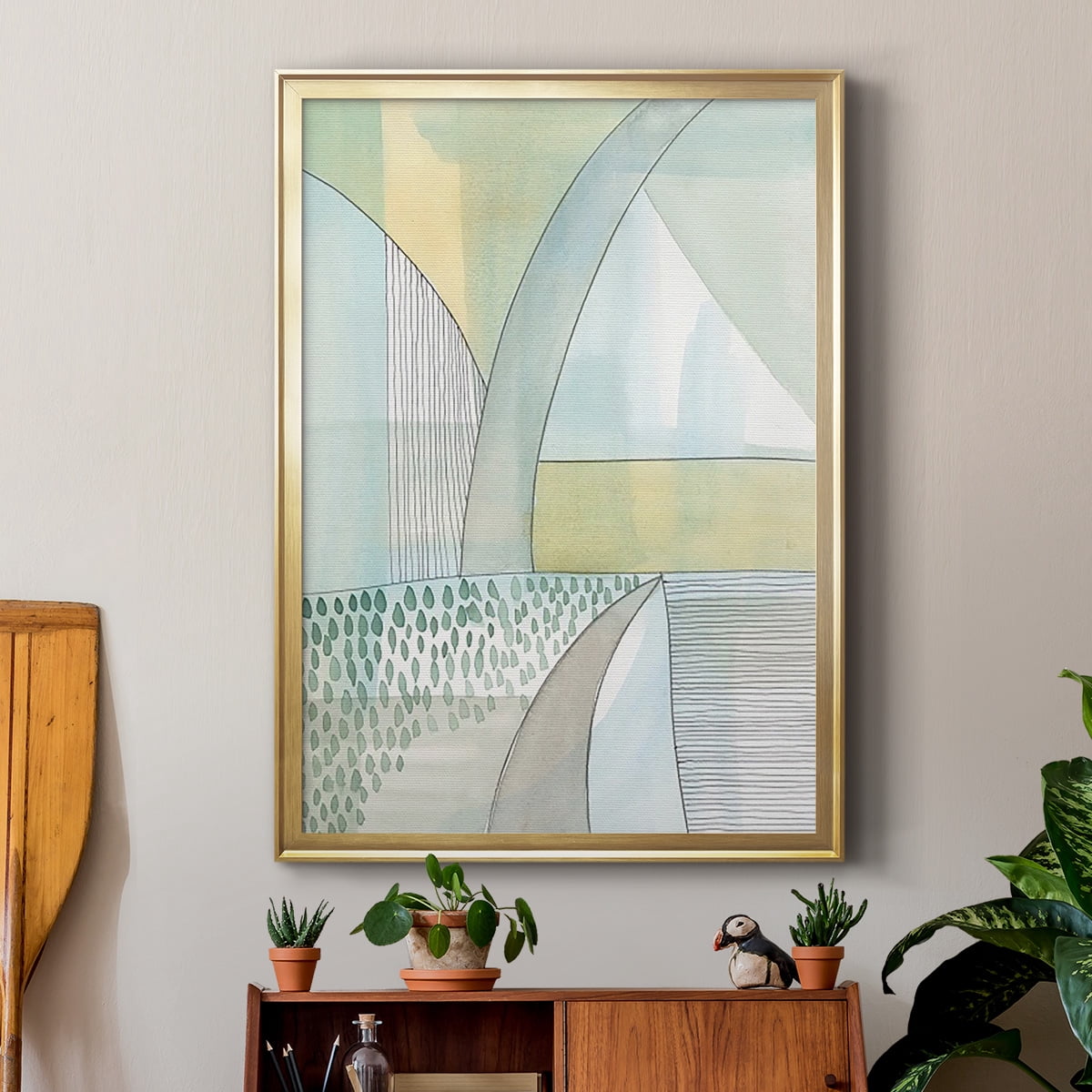 Mint Reflection II Premium Framed Print, in Gold, Black, or Silver - Ready to Hang