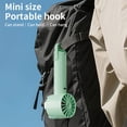 thumbnail image 4 of HCBY Semiconductor Ice Compress Handheld Fan with Carabiner, USB Rechargeable High-Wind Portable Fan, Ice Cooling Outdoor Fan with Clip, 3-Speed Compact Handheld Cooler, 4 of 7