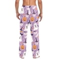 thumbnail image 4 of FORMRS Mens Pajama Pants with Pockets Sleepwear Lounge Bottoms Sizes S-2XL, Purple Cute Halloween, 4 of 7