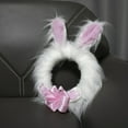 thumbnail image 7 of 545Cm Easter Plush Bunny Wreath With Fluffy Ears, Spring-Themed Decorative Door Sign, Perfect For Home And Office Window Displays And Party Decorations During Spring And Easter, 7 of 7
