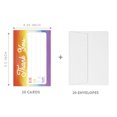thumbnail image 4 of Koyal Wholesale Kids Fill in the Blank Thank You Cards - 20 Cards Including Envelopes Watercolor Rainbow Gender, 4 of 5