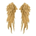 thumbnail image 4 of Apliques de alas de Ángel, apliques bordados, apliques de encaje para escote DIY, parches para decoración de ropa de vestido de noche, 2 uds. Oro, 4 of 8
