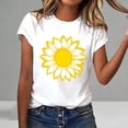 thumbnail image 4 of Guluxicc Womens Graphic T Shirts Crew Neck Casual Classic Comfy Trendy T Shirts for Women, 4 of 7