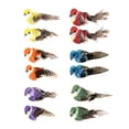 thumbnail image 3 of 12 Piezas Pájaros Plumas Mini Pájaro Artificial para Manualidades Bricolaje (pájaro Perla) Rojo, 3 of 9