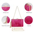 thumbnail image 3 of Bolso de noche con borlas YAPAIOU de Clutch Purses para mujer, color rosa, 3 of 6