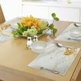 thumbnail image 4 of Ambesonne Wedding Place Mats Set of 4, Rings Heart 3D Style, Standard Size, Marigold White, 4 of 6