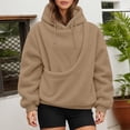 thumbnail image 7 of Women's Oversized Hooded Sweatshirt With Pet Pouch Front Pocket, Lined Pullover Hoodie For Small Dogs Cats And Daily Wear, 7 of 7