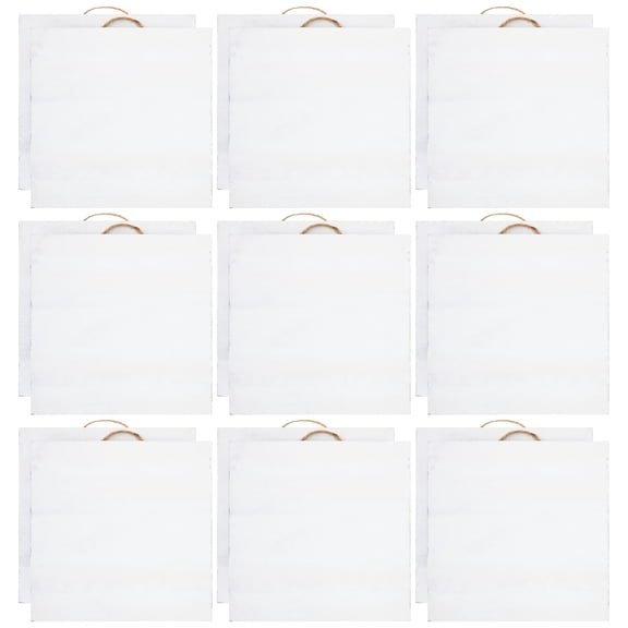 9 Packs: 2 ct. (18 total) 10" x 10" Whitewashed Wood Square Plaques by Make Market