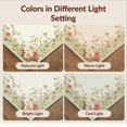 thumbnail image 7 of Design&I 2'x3' Washable Throw Rug Vintage Botanical With Floral Vines And Trailing Leaf Border for Hallway, Laundry Room, Low Profile Daily Traffic Ready Accent, 7 of 7