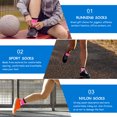 thumbnail image 3 of unbranded 1Par Calcetines Deportivos Unisex En Nylon Rosa Para Y Entrenamiento, 3 of 6