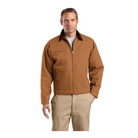 CornerStone Unisex Tall Duck Cloth Work Jacket | Zip Up Outerwear for Men & Women with Durable Construction & 3 Pockets