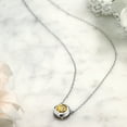 thumbnail image 4 of Gem Stone King 1.25 Ct Round Champagne Quartz 925 Sterling Silver Solitaire Necklace, 4 of 4