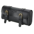 thumbnail image 1 of Bolsa Impermeable shamjiam de Cuero Artificial negro Bolsa de manillar de bicicleta retro, 1 of 9