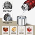 thumbnail image 3 of Christmas 20oz Stainless Steel Thermal Bottle with Tea Filter and Cup Lid, Vacuum Insulated Coffee Mug with 316L Inner Liner, Leakproof Travel Thermos for Office, Commute & Outdoor, 3 of 7