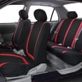 thumbnail image 4 of Juego de fundas para asientos de coche, conjunto completo de tela, buen ajuste para coches, camiones, vehículos（No incluye asientos）Juego de 4 piezas Rosa + negro, 4 of 4