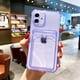 thumbnail image 1 of Funda transparente con ranura para tarjetas para iPhone 13 11 12 Pro Max X XS XR SE 2020 7 8 Plus, funda tipo cartera transparente a prueba de golpes Tan Jianjun unisex, 1 of 2