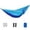 Sky Blue, variant on Large Outdoor Ice Silk Mesh Hammock 106x55 Inches Breathable Anti-Flip Camping Swing for Backyard Orange