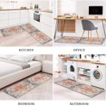 thumbnail image 6 of Boho Farmhouse Kitchen Rugs - Orange Non-Slip Absorbent Stain Resistant Floor Mat for Kitchen Laundry Room, Area Runner Rug, Set of 2, Adds a Bohemian and Rustic Flair, 6 of 6