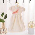thumbnail image 4 of CSChome Hanging Hand Towel Soft Coral Fleece Hanging Hand Towel with Cheongsam Shape Hanger Super Absorbent, 4 of 7