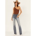 thumbnail image 2 of Shyanne Women's Aria Mid Rise Bootcut Stretch Denim Jeans - SWSP24J67-MDW 34W x 34L, 2 of 3