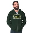 thumbnail image 3 of Funny Greatest Farter I Mean Father Zip Hoodie Sweatshirt Men Brisco Brands 4X, 3 of 6