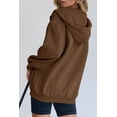 thumbnail image 3 of Sudadera con Capucha y Cierre PRETTYGARDEN 2025 Marrón Talla M, 3 of 8