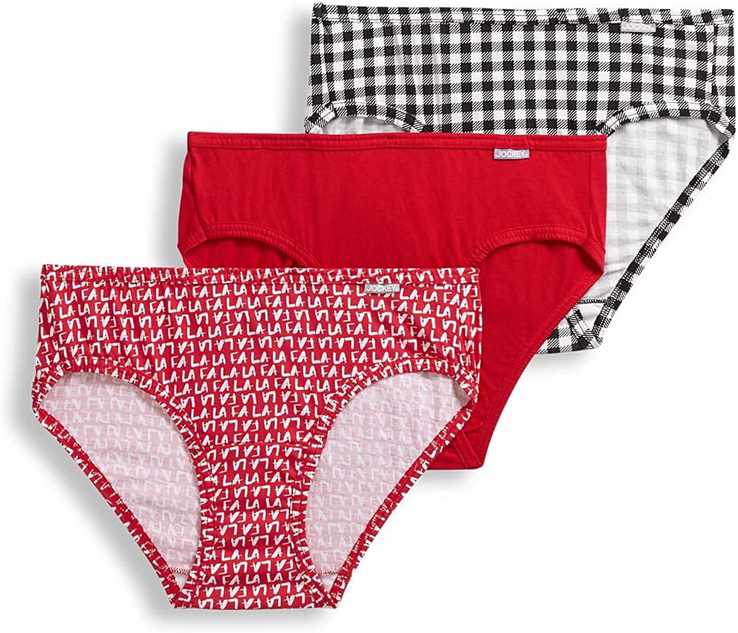 Jockey Women's Underwear Plus Size Elance Bikini 3 Pack