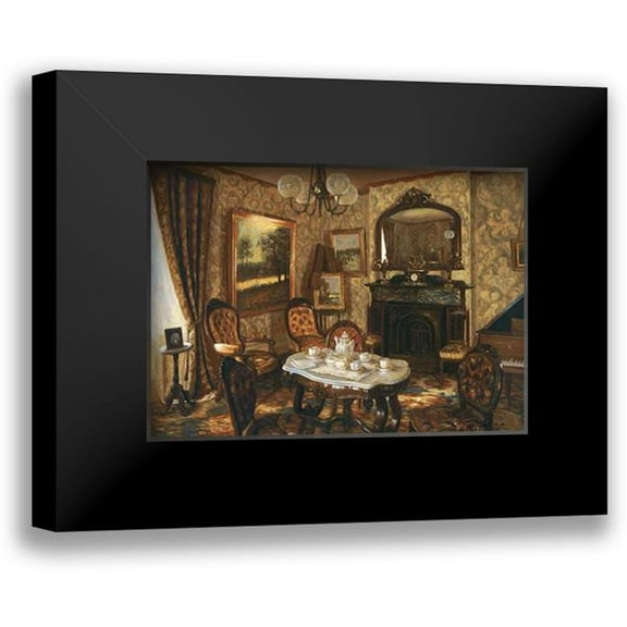 Brodie, Ian 14x11 Black Modern Framed Museum Art Print Titled - Red Music Room