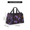 thumbnail image 3 of Honeii Ornate Purple Floral Vase Print Gym Bag,Carry on Weekender Overnight Bag, Travel Duffel Bags, Personal Item Travel Bag,Tote Bag,Workout Dance Bag, 3 of 7