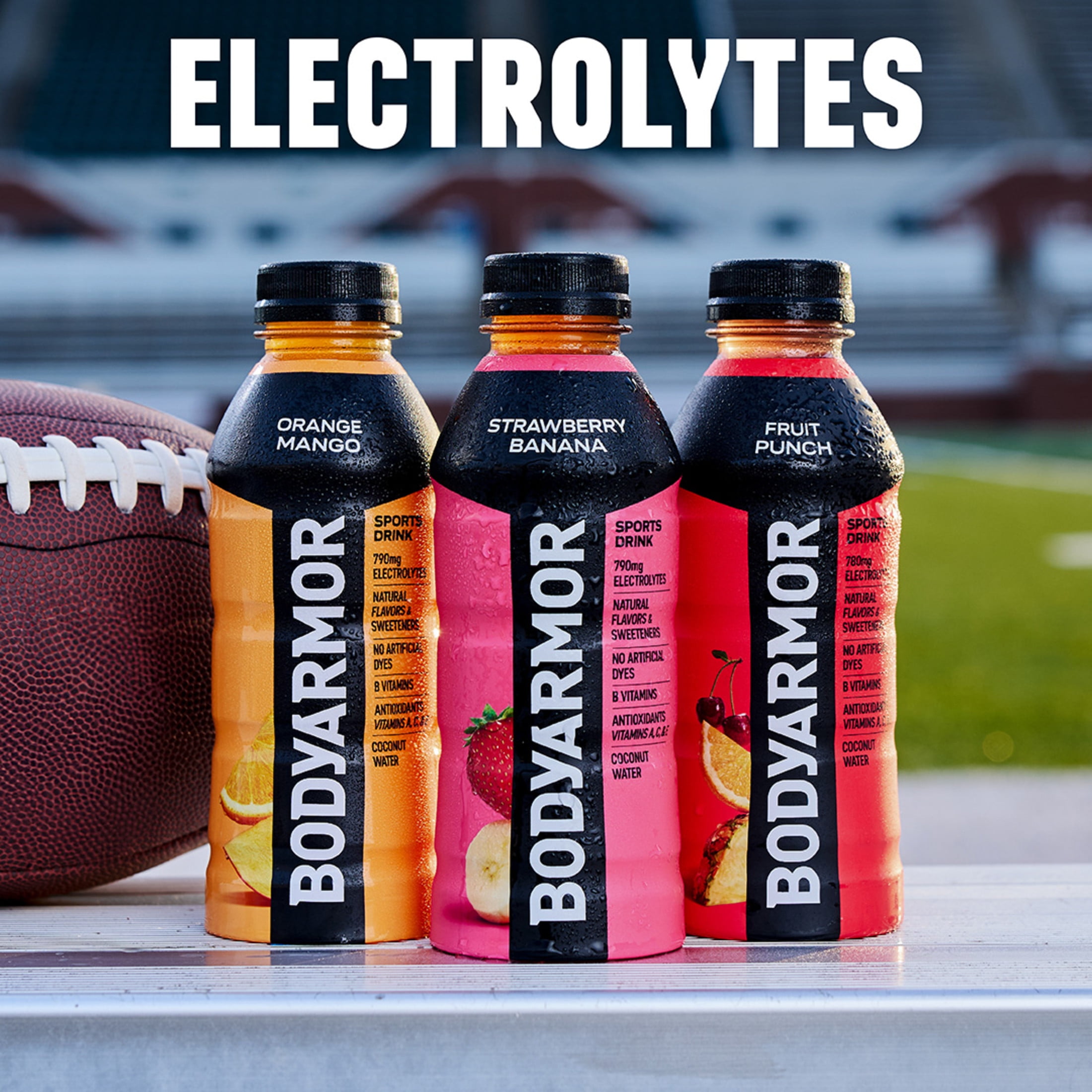 BODYARMOR Fruit Punch Electrolyte Sports Drink Bottle, 28 fl oz