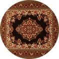 thumbnail image 1 of Ahgly Company Indoor Round Medallion Orange Traditional Area Rugs, 7' Round, 1 of 1