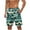 Blue, variant on Men's Hawaiian Board Shorts Tropical Palm Print Swim Trunks Shorts with Elastic Waist Drawstring Quick Dry Summer Shorts for Resort Lounging Beige-1 S