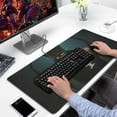 thumbnail image 2 of WUKONG Gaming Mouse Pad No-Slip Fashion Rubber Mousepads for Table Desk Wukong Tight Hoop Desk Mouse Pad for Computer Wireless Mouse Decoration (31.5x15.7in), 2 of 7