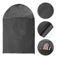 thumbnail image 3 of Unique Bargains 3 Pcs Dustproof Bottom Opening Garment Bag Black 31.5"x23.62", 3 of 6